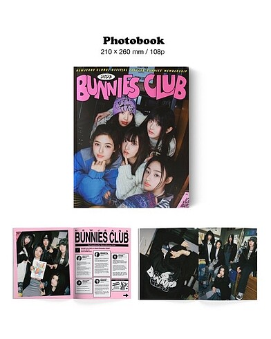 new jeans bunnies club photobook albüm