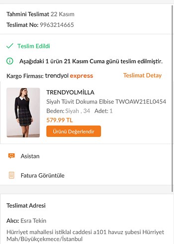 Uzun Kollu, V Yakalı, Kemerli Siyah Elbise - Görsel 3