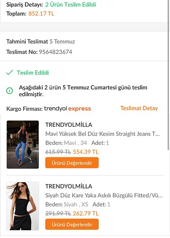Kadın Mavi Kemerli Regular Fit Denim Pantolon - Görsel 2