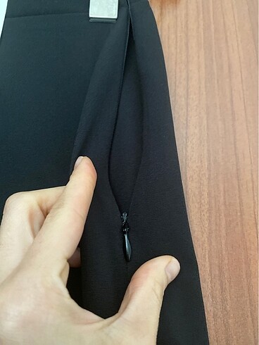 36 Beden siyah Renk Manuka kumaş pantolon