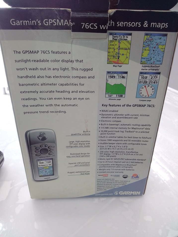 Garmin GPSMAP 76CS GPS Cihazı Gri - Görsel 2