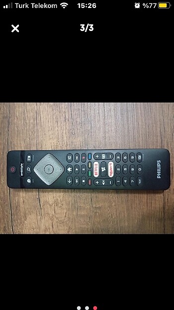Philips televizyon kumandası