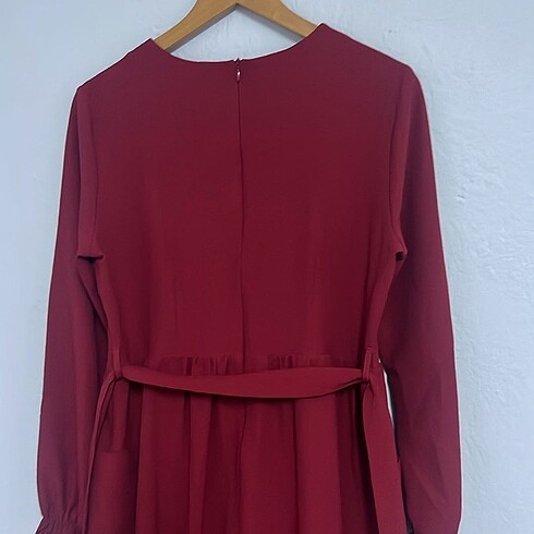 40 Beden bordo Renk #elbise