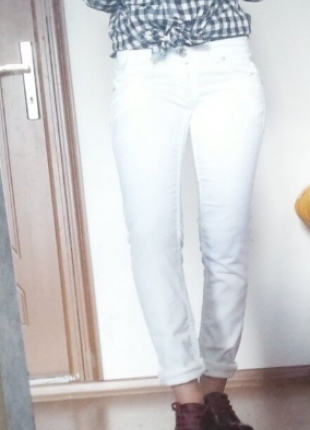 Markasız Ürün Beyaz Skinny Pantolon