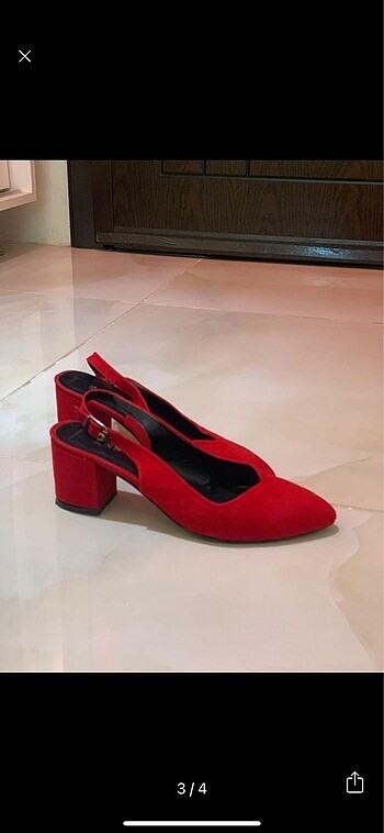 38 Beden Kırmızı Topuklu Ayakkabı