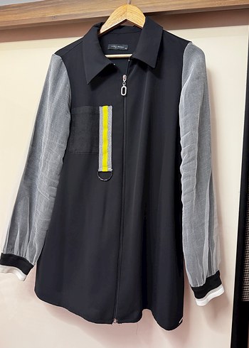 Siyah Midi Ceket - Görsel 3