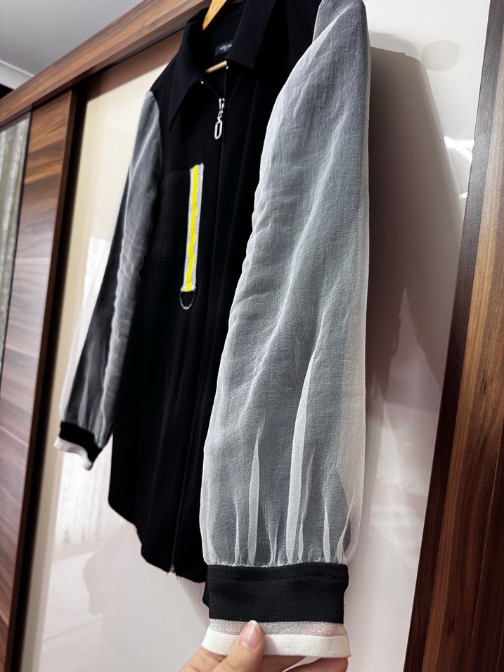 Siyah Midi Ceket - Görsel 2