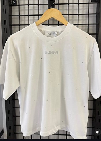 Guess Beyaz Mini Baskılı Tişört