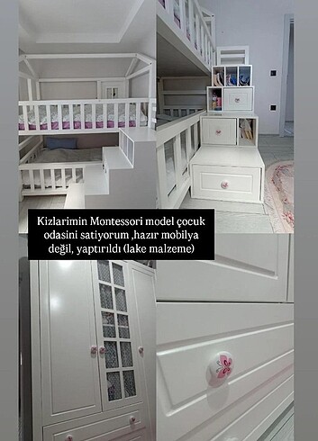 Montessori çocuk odası takimi