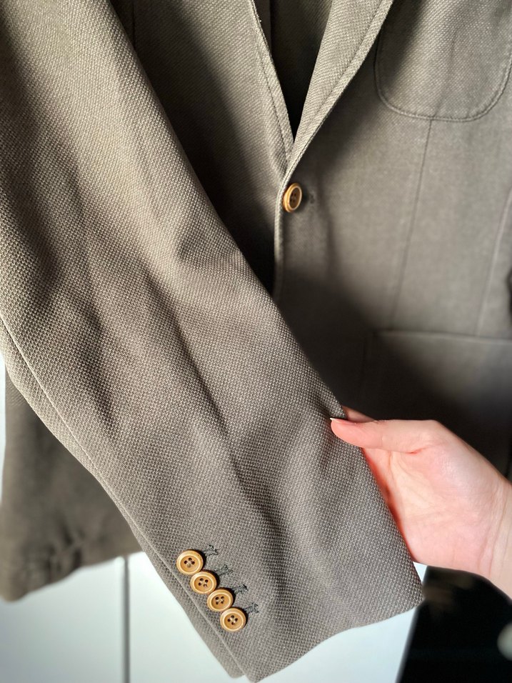 Erkek Kahverengi Düğmeli Ceket - Görsel 3