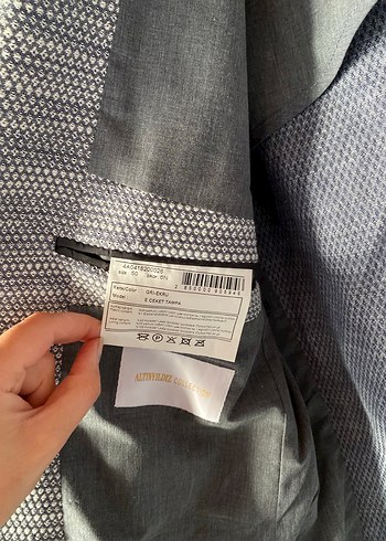 Gri Erkek Düğmeli Ofis Takım Elbise Ceketi - Görsel 3