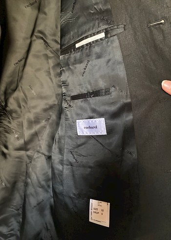 Kahverengi Erkek Düz Kesim Notch Yaka Takım Ceket - Görsel 4