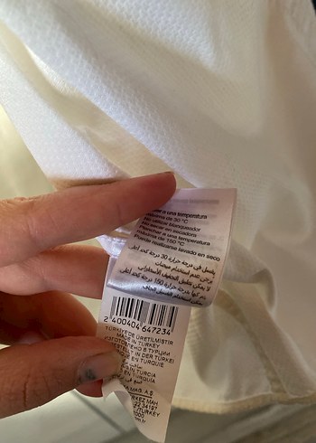 Düğmeli Beyaz Keten Erkek Gömlek - Görsel 4