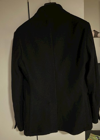 Düğmeli Siyah Erkek Deri Ceket - Görsel 3