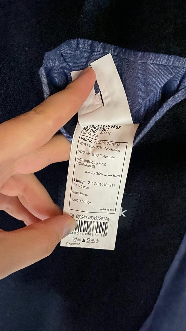 Düğmeli Siyah Erkek Deri Ceket - Görsel 4