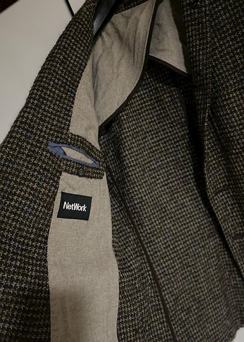 Düğmeli Kahverengi Erkek Ceket - Görsel 7