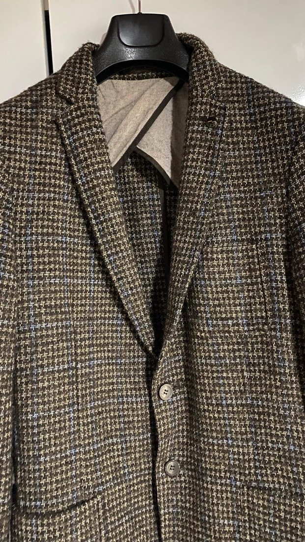 Düğmeli Kahverengi Erkek Ceket - Görsel 4