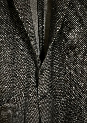 Gri Düğmeli Erkek Ceket - Görsel 3