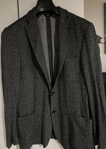 Gri Düğmeli Erkek Ceket - Görsel 6