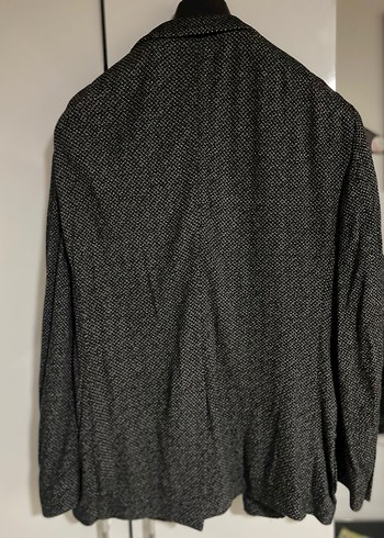 Gri Düğmeli Erkek Ceket - Görsel 8