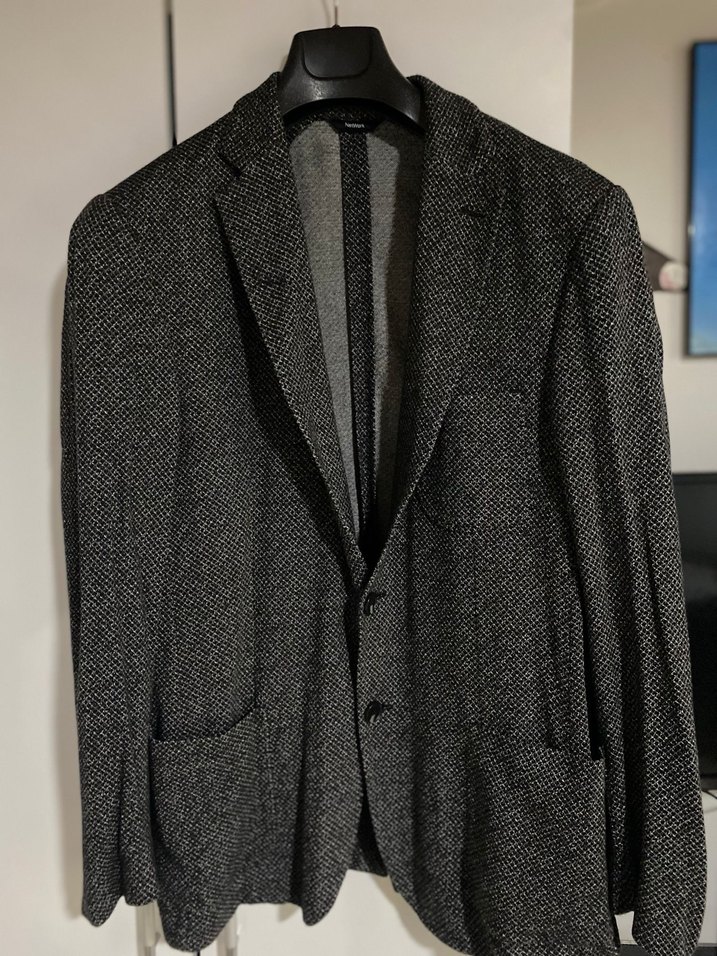 Gri Düğmeli Erkek Ceket - Görsel 4