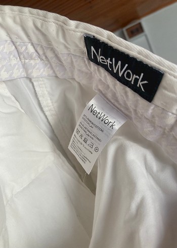 Erkek Beyaz Pamuk Kumaş Pantolon - Görsel 6