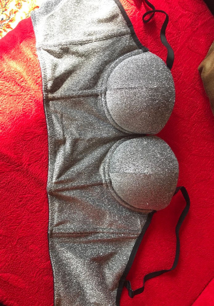 Gri Straplez Mini Bustiyer - Görsel 3