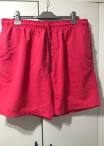 Erkek Parlak Pembe Mini Şort