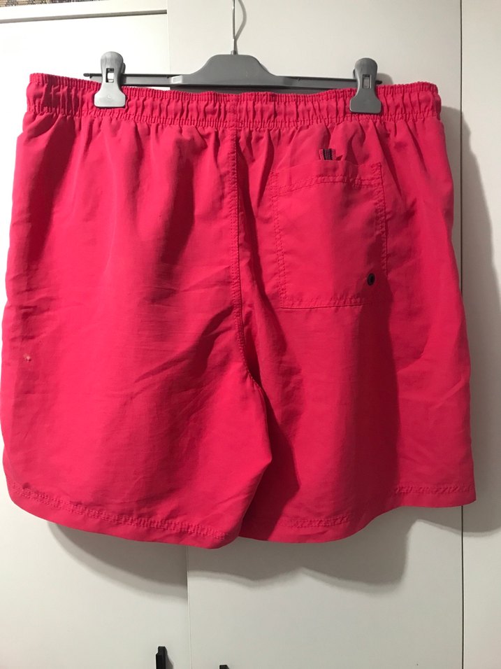 Erkek Parlak Pembe Mini Şort - Görsel 2