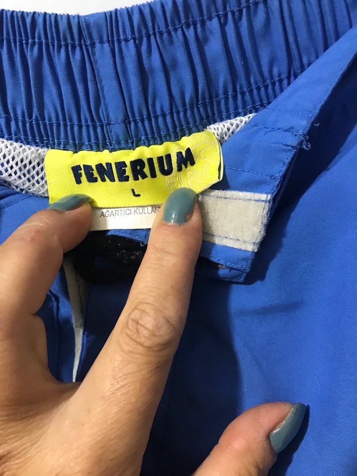 Mavi Kemerli Erkek Yüzme Şortu - Görsel 2