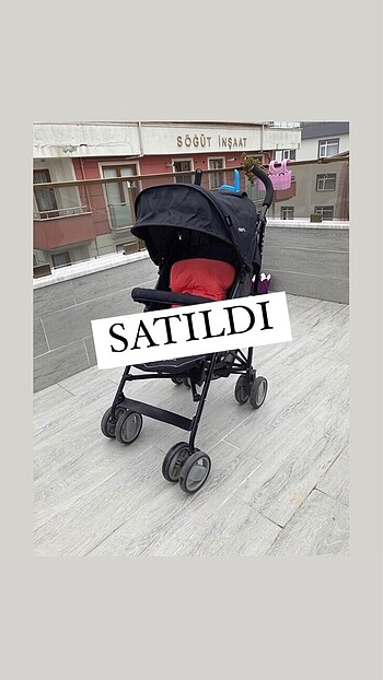 Kraft Baston Bebek Arabası Siyah