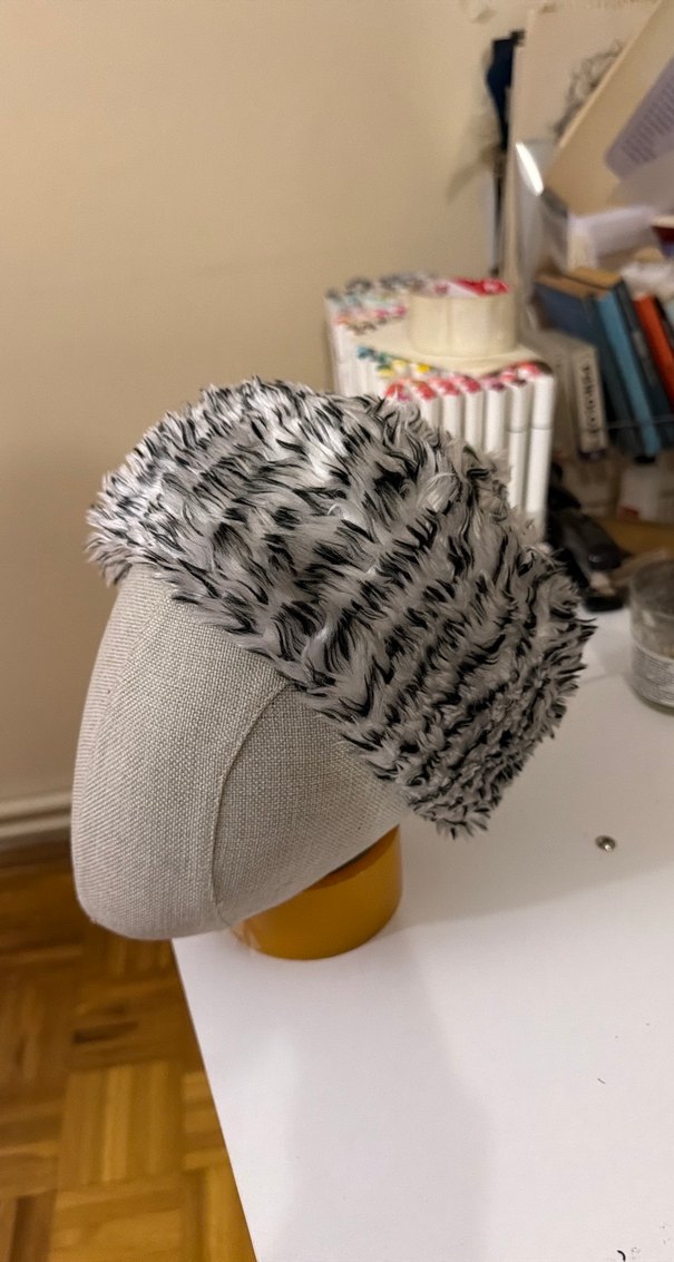 Gri Kürklü Kadın Şapka - Görsel 2