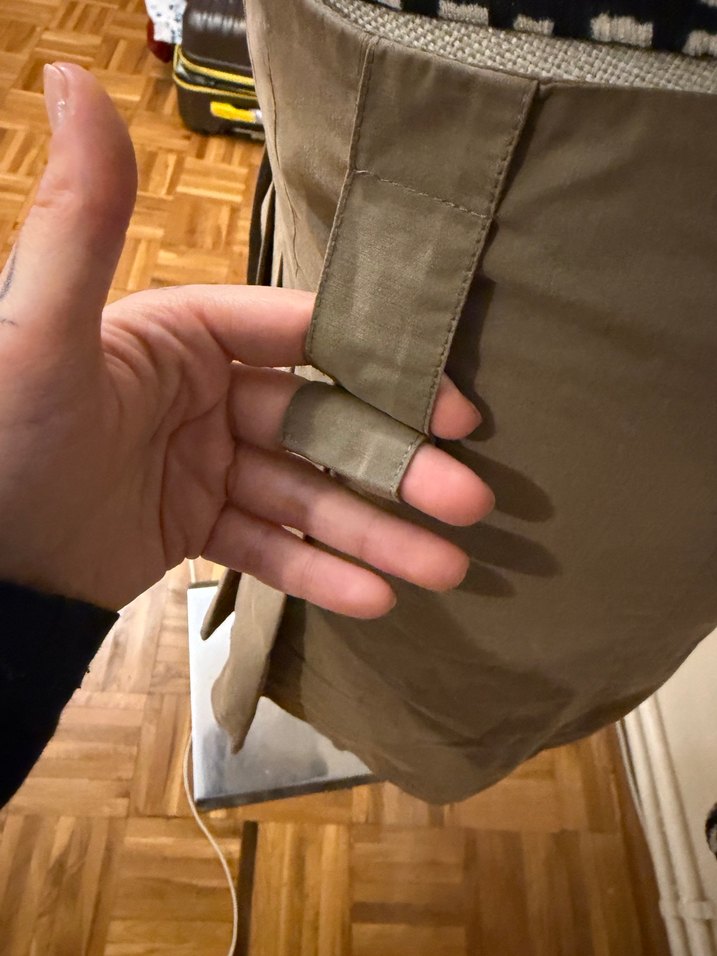 Bej Pileli Mini Etek - Görsel 5