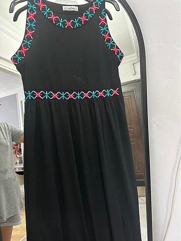 xl Beden siyah Renk Uzun elbise