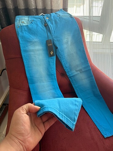 40 Beden mavi Renk Mavi renk pantolon