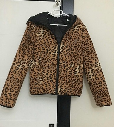 Mont çift taraflı leopar desenli