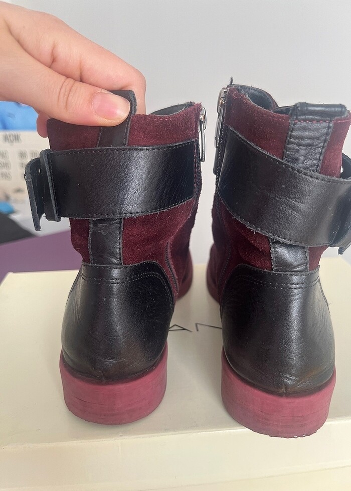 Bordo çok şık bot - Görsel 5