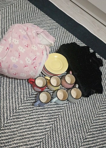 Diğer Pembe Mini Örgü Bohem Kadın Üstü