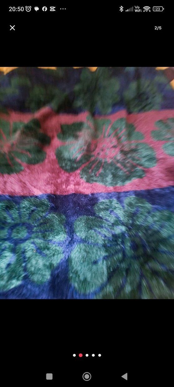 Çok Renkli Batik Desenli Battaniye - Görsel 2