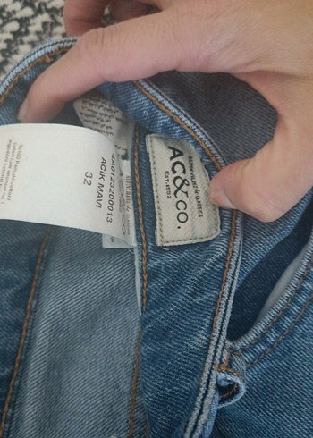 Kadın Mavi Normal Kesim Denim Jean - Görsel 4