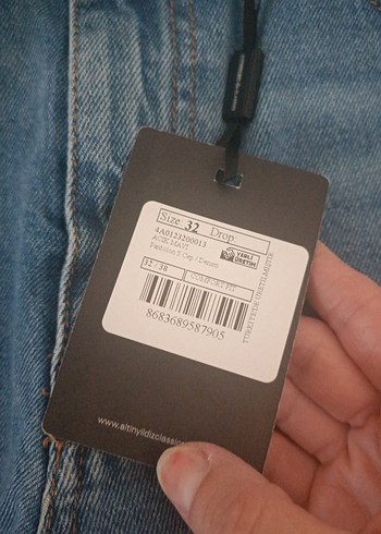 Kadın Mavi Normal Kesim Denim Jean - Görsel 3