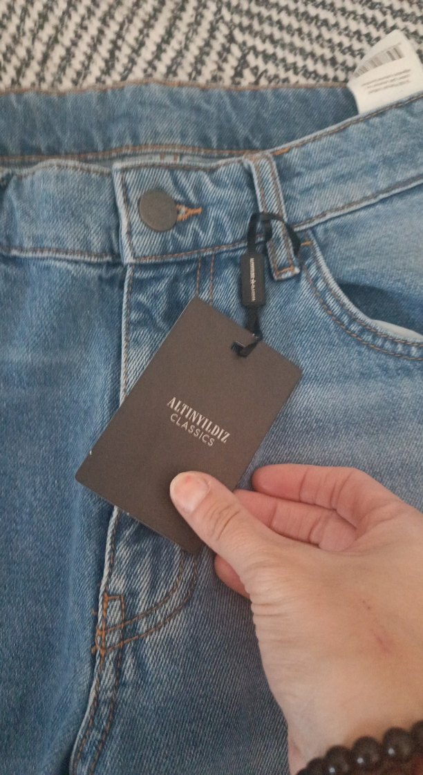Kadın Mavi Normal Kesim Denim Jean - Görsel 2