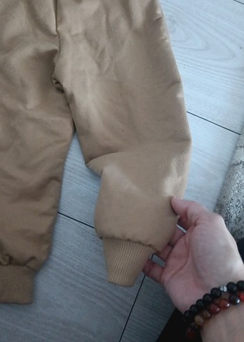 Uzun Kollu Bebek Kız Takım Dantelli Bej - Görsel 4