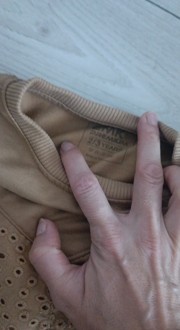 Uzun Kollu Bebek Kız Takım Dantelli Bej - Görsel 3