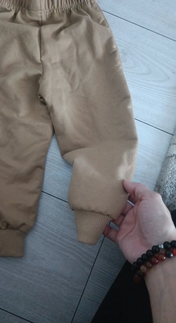 Uzun Kollu Bebek Kız Takım Dantelli Bej - Görsel 4