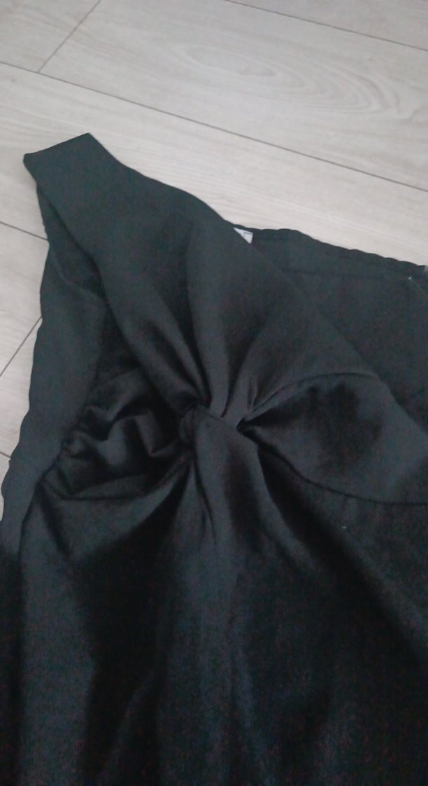 tek omuz abiye yırtmaçlı elbise - Görsel 4