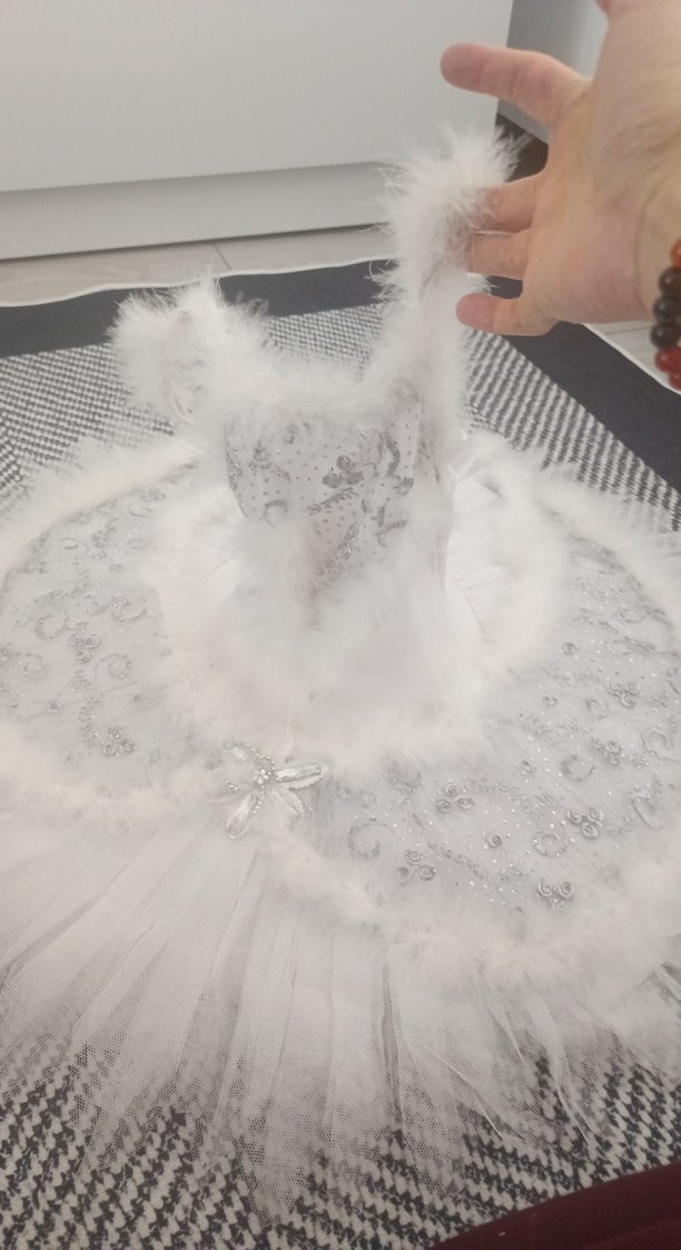 Straplez Bohem Uzun Beyaz Gelinlik - Görsel 3