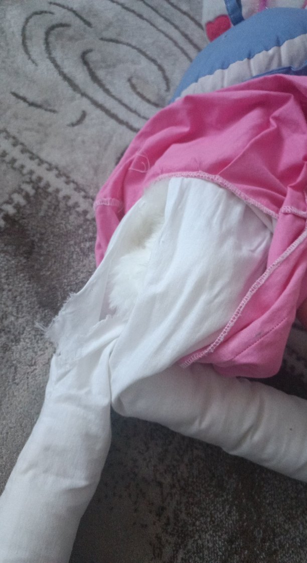 Pembe Peluş Ayıcık ve Bez Bebek - Görsel 3