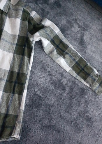 Gri Ekose Desenli Erkek Gömlek - Görsel 2