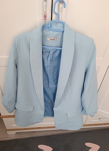 m Beden Açık mavi blazer ceket